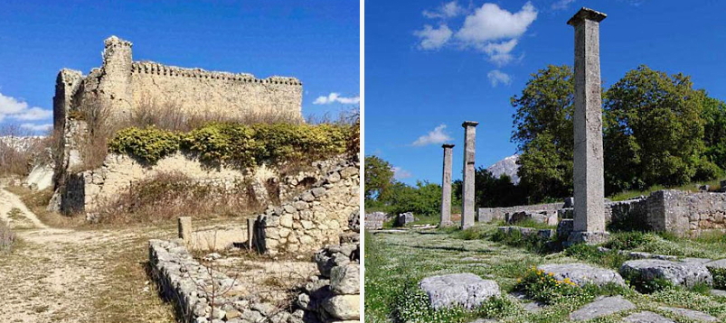 Connettere frammenti di storia: collegamento tra il borgo medioevale e l'area archeologica di Alba Fucens