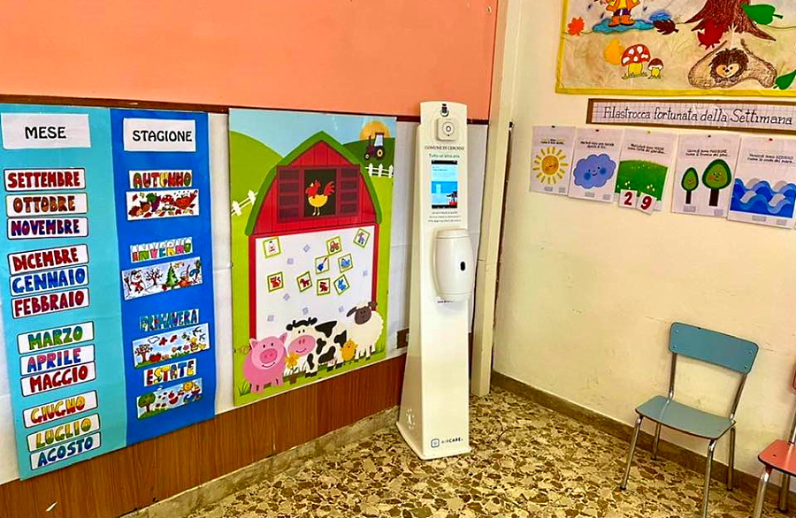 Installato il sistema Aircare in tutte le aule della scuola materna di Cerchio