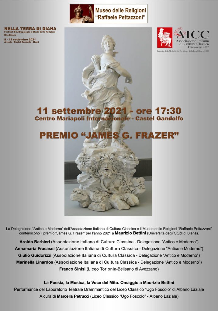 Annamaria Fracassi e Franco Sinisi dell'Istituto Torlonia-Bellisario di Avezzano al Premio James G. Frazer