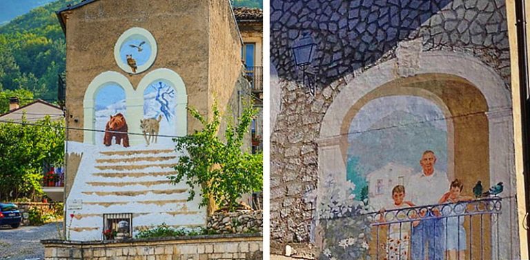 Il restauro dei murales di Fabio Rieti a Collelongo sarà curato dagli studenti dell'Accademia delle Belle Arti