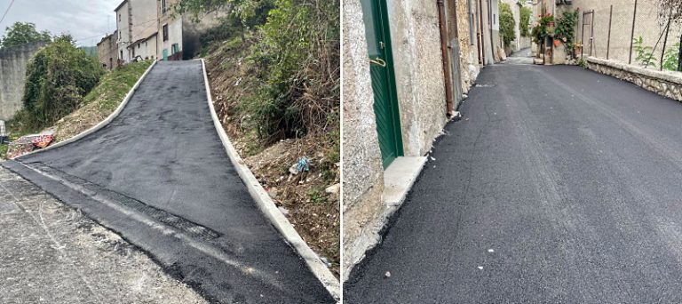 Terminati i lavori di rifacimento di via don Gaetano Tantalo a Villavallelonga