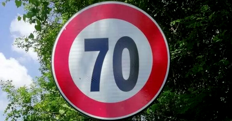Limite di velocità di 70 km/h fuori dai centri abitati sulla SP 127, in particolare nel tratto Trasacco-Collelongo