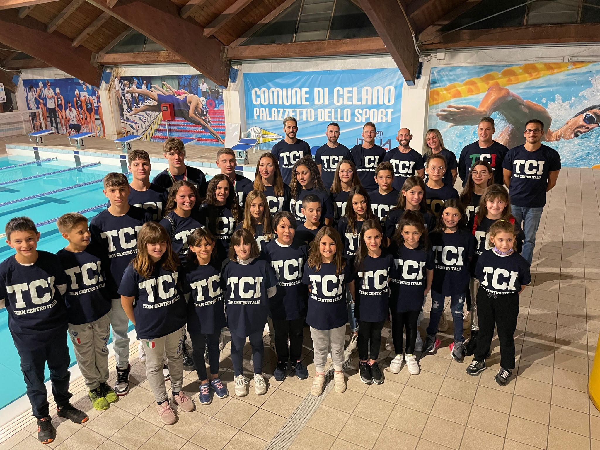 Grande festa al Palasport di Celano per il Team Centro Italia Nuoto