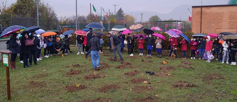 Un albero per il futuro: i bambini delle scuole di Pescina e Venere mettono a dimora nuove piantine con i Carabinieri Forestali