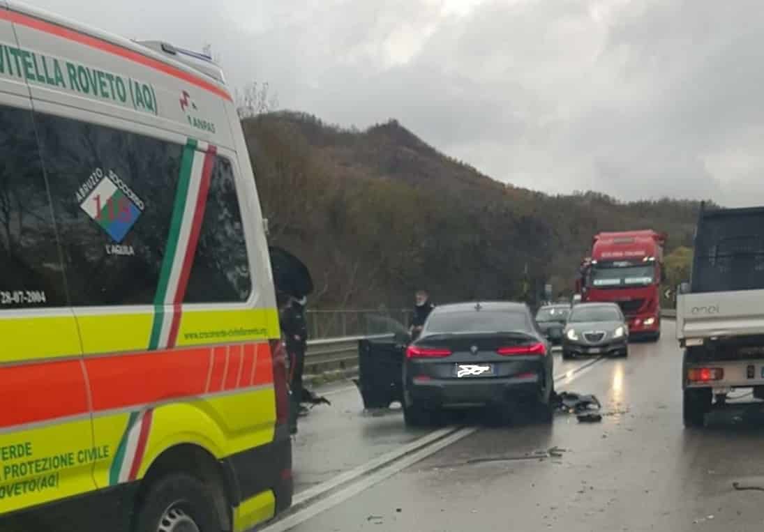 Incidente sulla ex superstrada del Liri: i feriti trasportati all'ospedale civile di Avezzano
