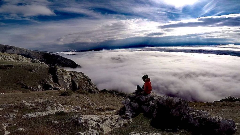 Ecco come si sta tra le nuvole in cima alla Serra di Celano