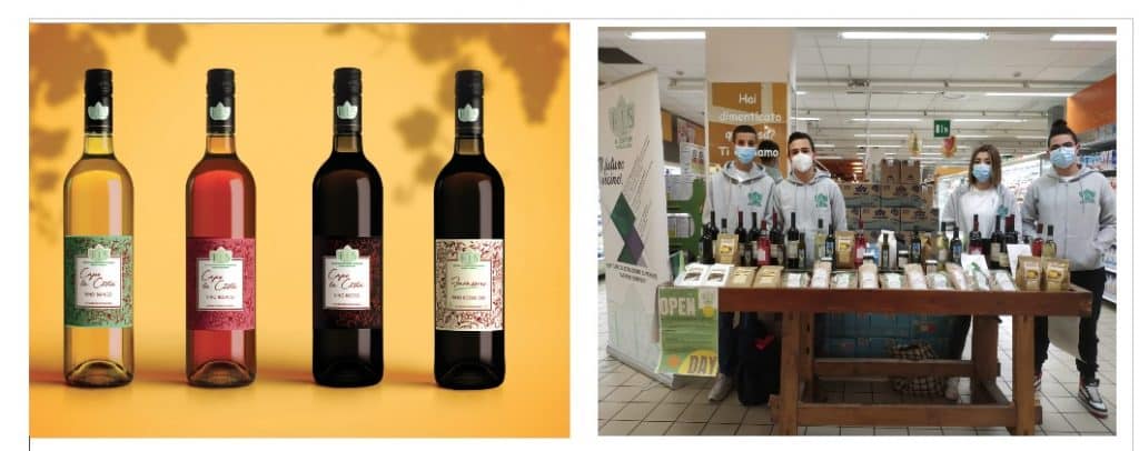 I prodotti dell'azienda agraria dell'istituto Tecnico e Professionale “A. Serpieri” presentati al Conad Pingue di Sulmona e Avezzano