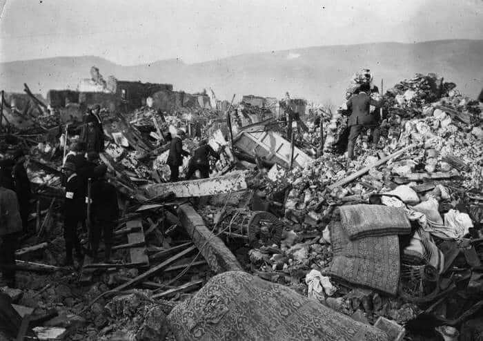 Il terremoto di Avezzano del 1915 nelle foto storiche dell'ammiraglio americano John Lansing Callan