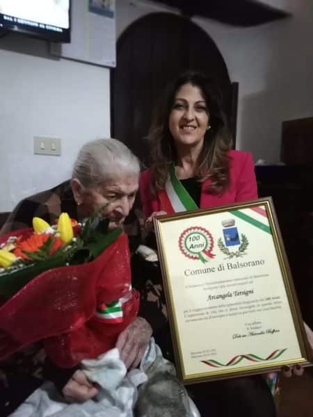 Nonna Arcangela compie 100 anni. Nel 2021, Balsorano ha festeggiato 4 centenari