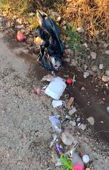 Residenti di via Papacqua ad Avezzano: "la nostra zona usata come cassonetto della spazzatura da chiunque passi"