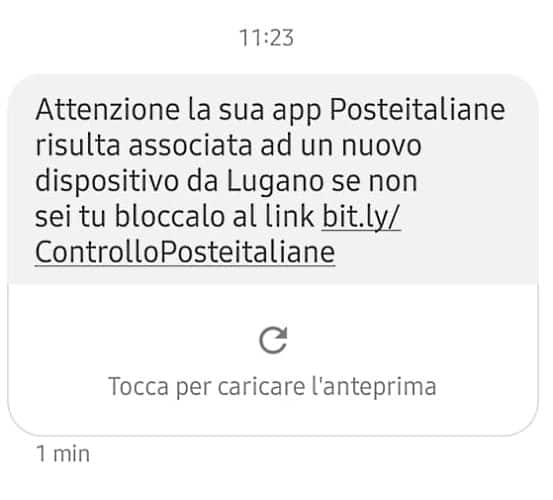 "App associata a un nuovo dispositivo": circola anche nella Marsica il falso SMS truffa di Poste Italiane