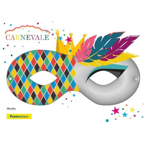 Carnevale 2022, disponibili ad Avezzano e Tagliacozzo tre colorate e animate cartoline filateliche di Poste Italiane