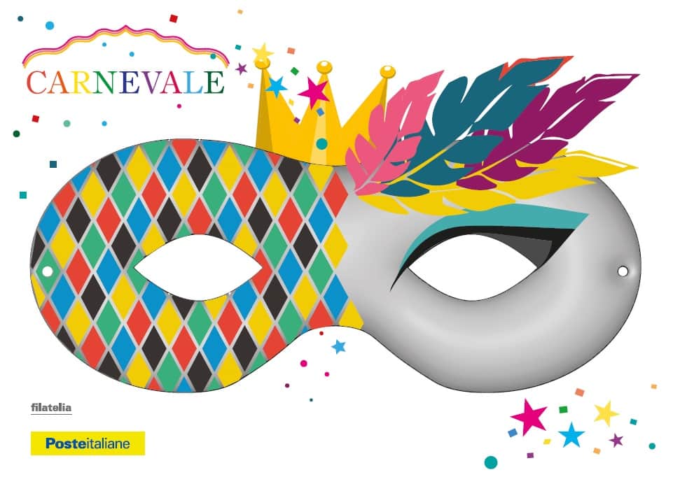 Carnevale 2022, disponibili ad Avezzano e Tagliacozzo tre colorate e animate cartoline filateliche di Poste Italiane