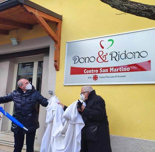 Riapre il Centro San Martino, opera della Caritas Diocesana di Avezzano per il recupero e la distribuzione degli indumenti usati