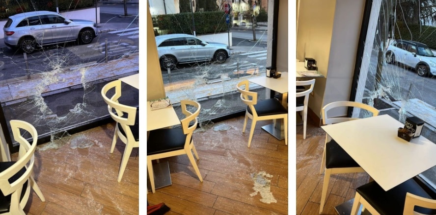 Preso d'assalto un noto bar di Avezzano: vetrina rotta e furto dell'incasso e bottiglie di alcolici