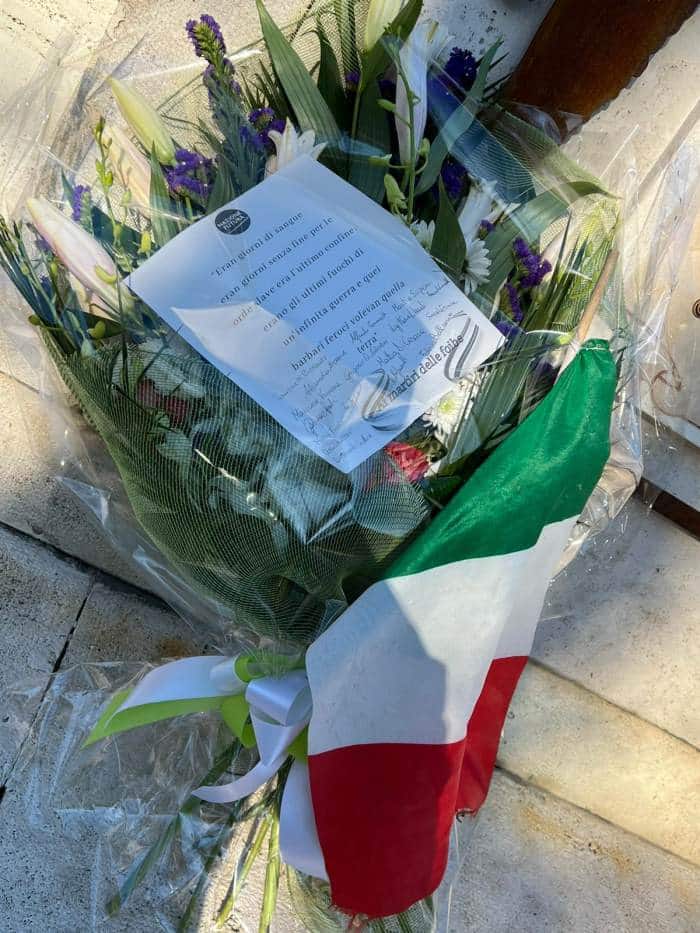 Giorno del Ricordo, Nazione Futura Avezzano depone fiori presso la lapide dedicata a Milite Ignoto