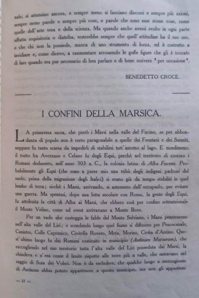 Il prezioso libro del maggio 1915 realizzato per aiutare i terremotati della Marsica con scritti di D'Annunzio, Croce, Gentile