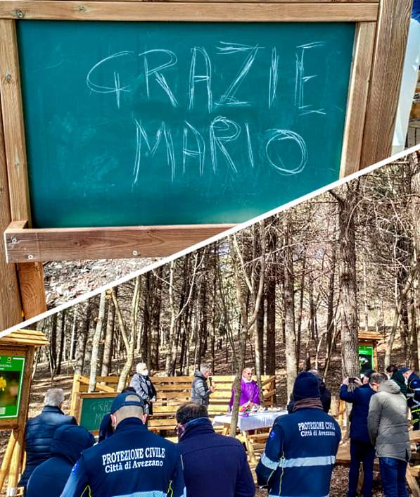 A un mese dalla scomparsa, sul Monte Salviano, una cerimonia in ricordo di Mario Sbardella, Simonelli: "ancora una volta, grazie Mario!"