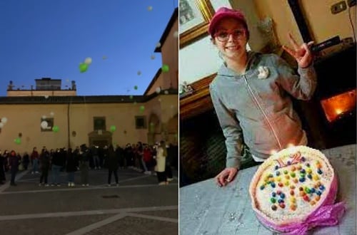 Tanti palloncini in volo per ricordare il compleanno di Rebecca Ippoliti, scomparsa a soli 12 anni nel 2016