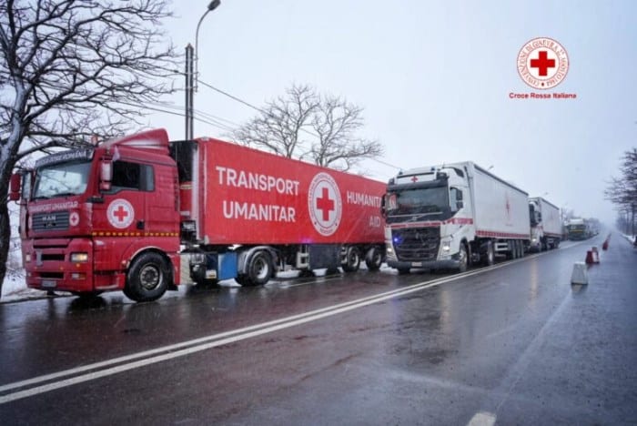 Giunti a destinazioni i Tir della Croce Rossa partiti da Avezzano con gli aiuti per la popolazione ucraina