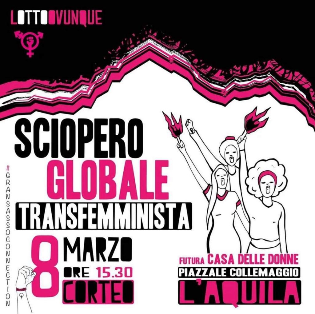 Sciopero femminista e transfemminista "contro ogni oppressione": oggi a L'Aquila il corteo
