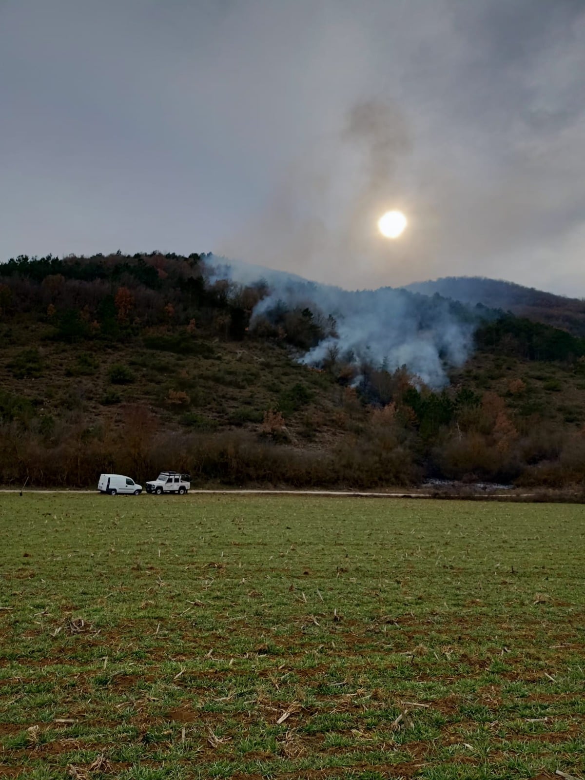 Nuovo incendio nelle campagne di Scurcola Marsicana, sul luogo i Vigili del Fuoco