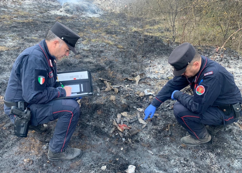 Individuati dai Carabinieri Forestali i responsabili dell'incendio boschivo a Canistro
