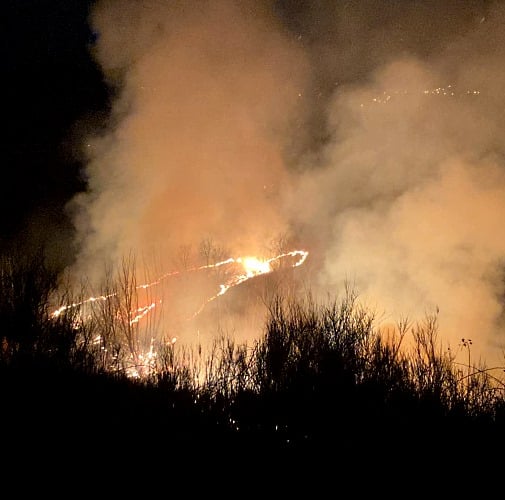 Incendi a Carsoli e nella Piana del Cavaliere, NOVPC Tagliacozzo: "l'imprudenza ad accendere fuochi nonostante la siccità"