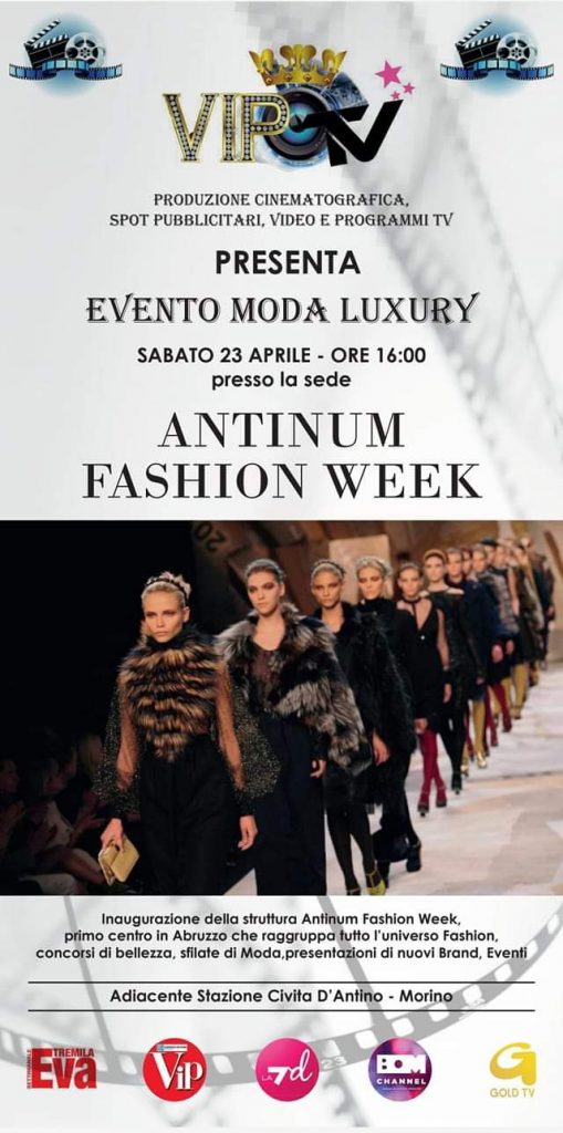 Arriva a Civita D'Antino la Antinum Fashion Week: oggi l'inaugurazione con vari ospiti da "La pupa e il secchione", "Grande Fratello Vip" e "Ciao Darwin"