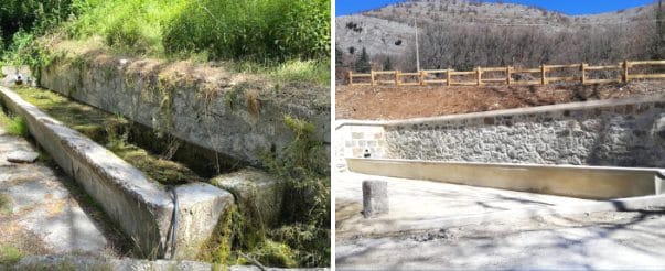 Restaurato e riqualificato il vecchio fontanile di Scanzano
