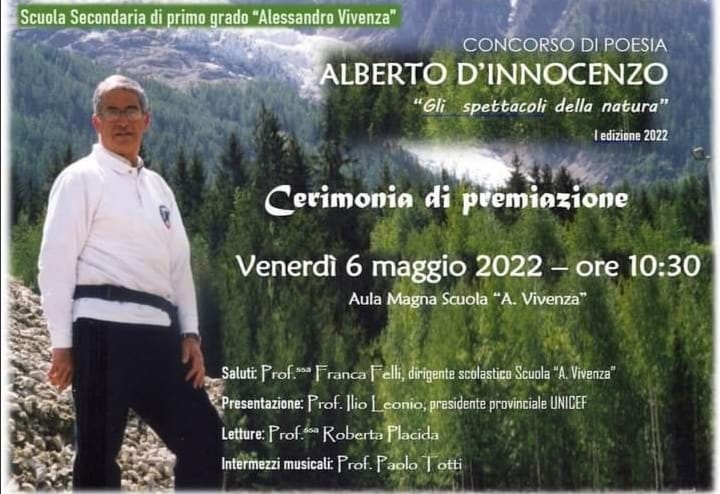 "Gli spettacoli della natura", venerdì 6 maggio la premiazione del concorso di poesia "Alberto d'Innocenzo"