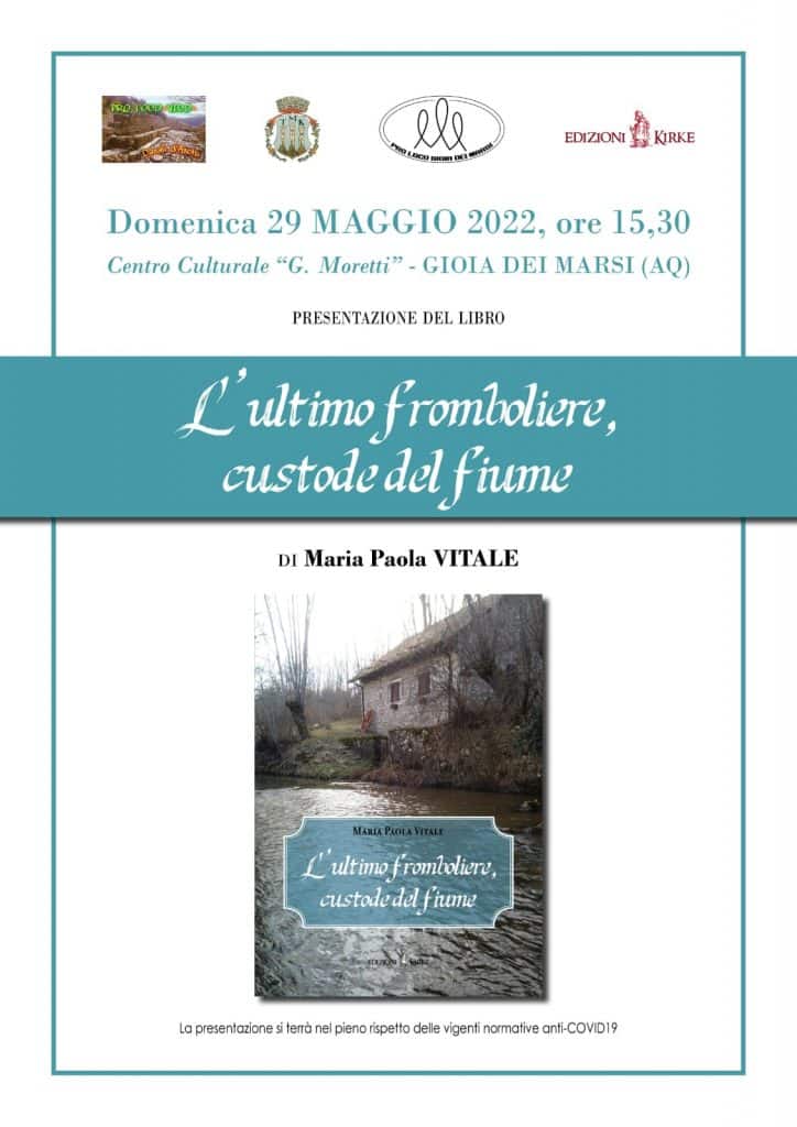 "L'ultimo fromboliere custode del Fiume" la presentazione per il romanzo della scrittrice Maria Paola Vitale