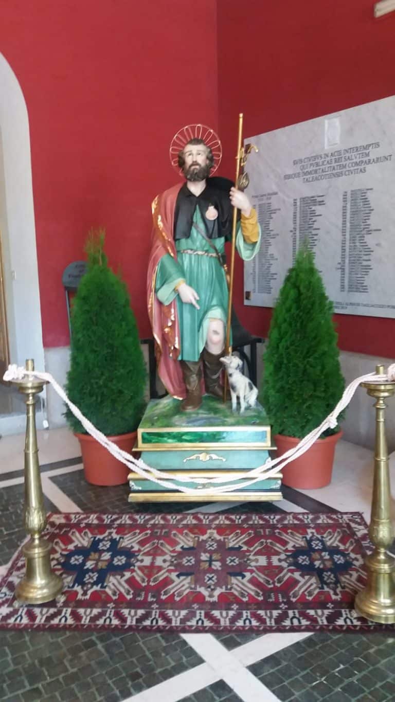 Statua di San Rocco in Tagliacozzo_Restaurata