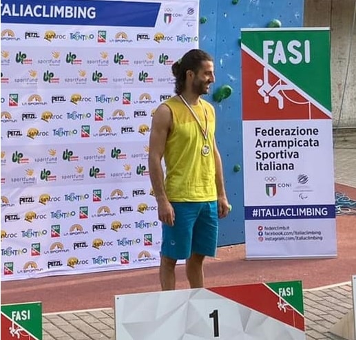Coppa Italia Paraclimbing, sul primo gradino del podio l'atleta pescinese Federico Di Felice