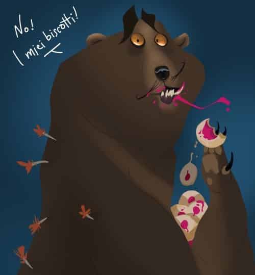 L'artista digitale ungherese Tamás Dancs dedica un disegno all'orso Juan Carrito