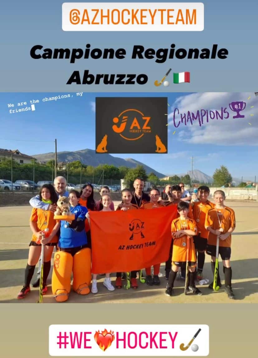 AZ Hockey's Lupetti for Avezzano are the regional champions of the CONI Cup