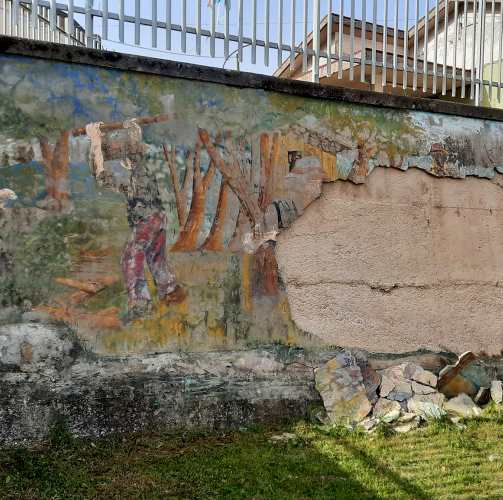 Partono le attività di ripristino e restauro del murale di Pescocanale