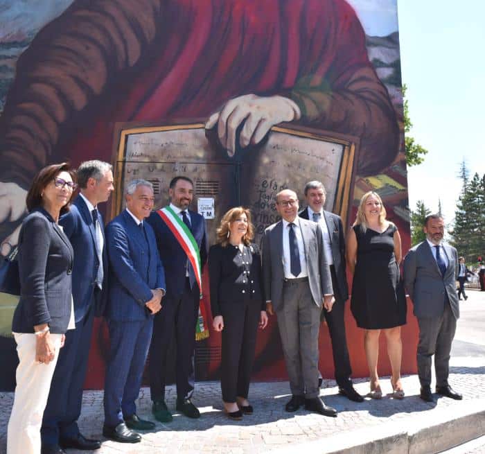 Inaugurazione del monumento "Scurcola città della battaglia" alla presenza del presidente del Senato Maria Elisabetta Alberti Casellati