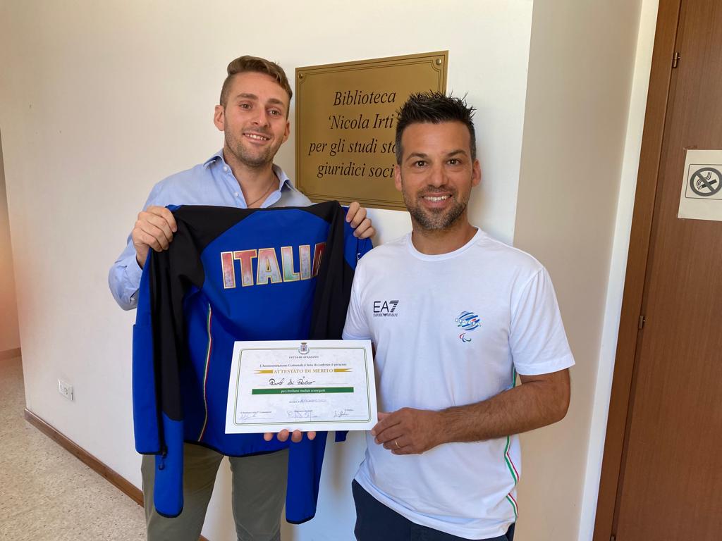 Il tecnico della Nazionale Paralimpica di Snowboard premiato ad Avezzano: è il marsicano Di Pietro