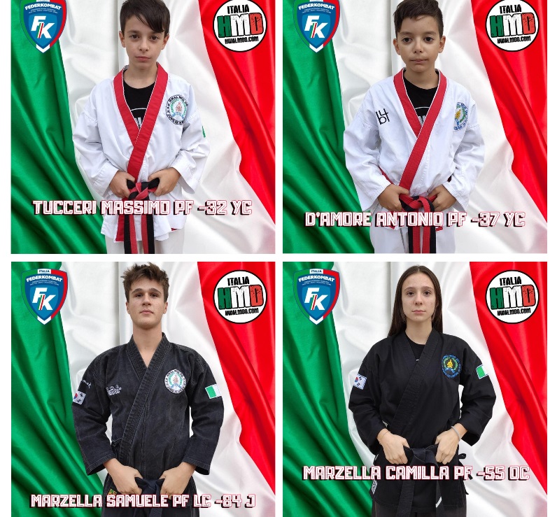 Quattro Atleti HMD Marsicani nella Nazionale Italiana di Kick Boxing