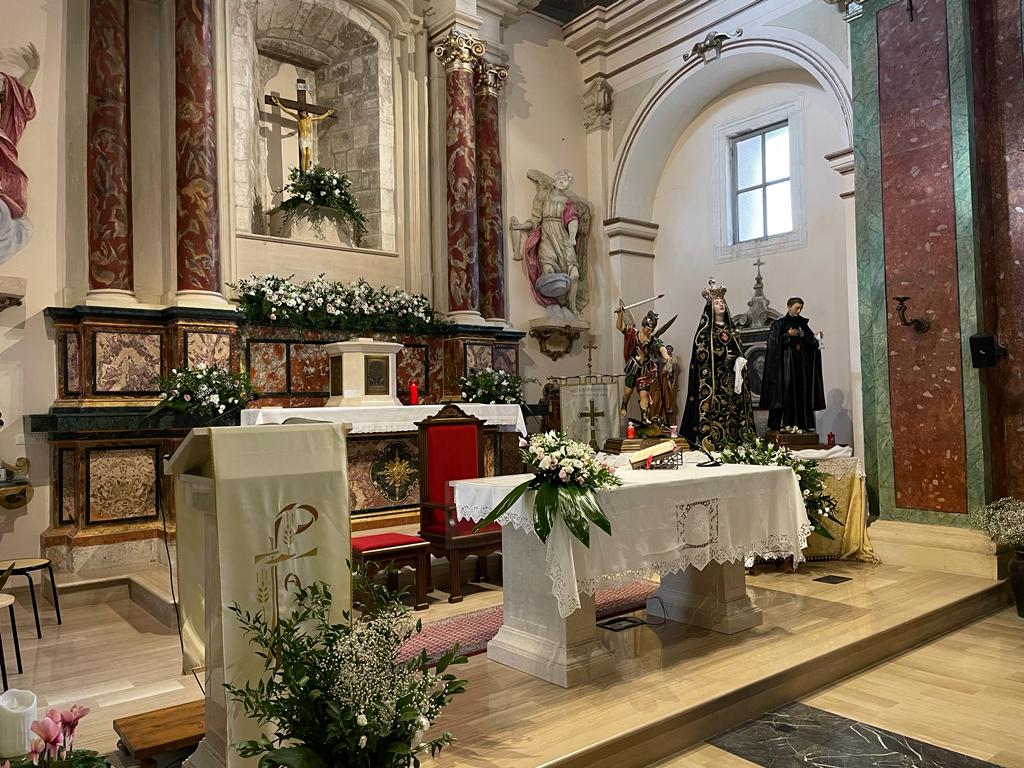 Madonna Addolorata nella chiesa di Sant’Angelo