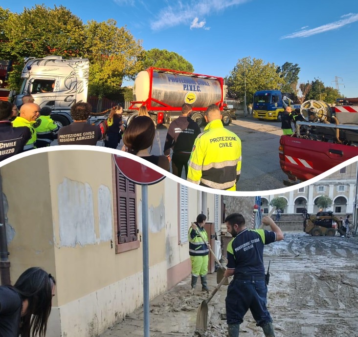 Protezione Civile di Celano in soccorso degli alluvionati delle Marche: la bellezza della solidarietà