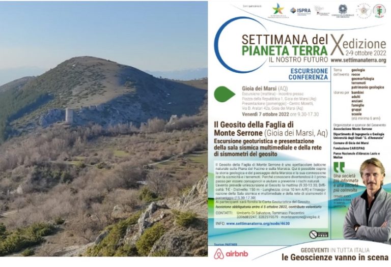 Escursione al Geosito della Faglia di Monte Serrone e presentazione della rete locale di sismometri