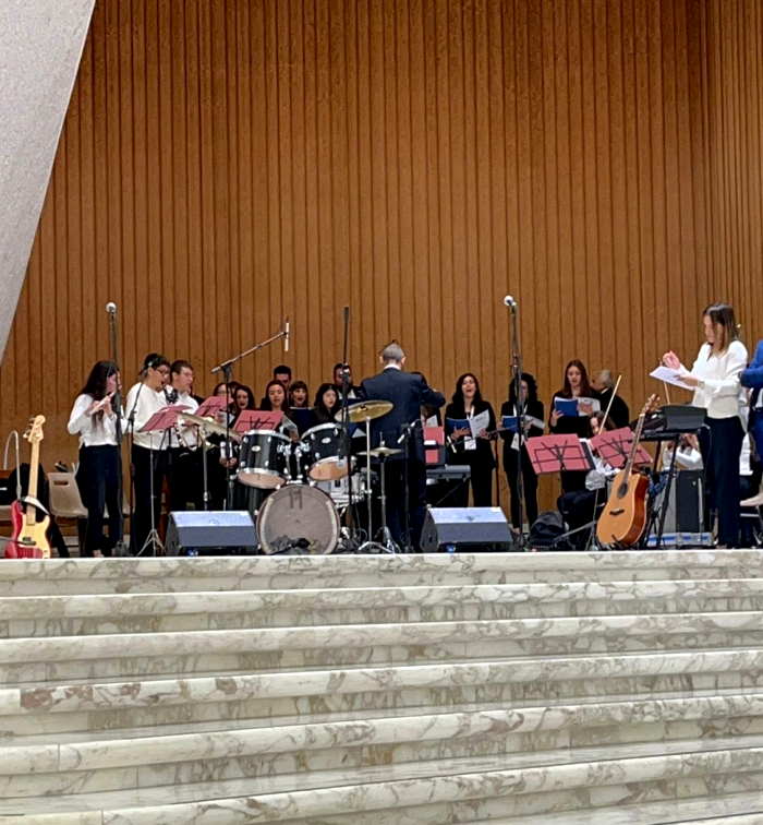 L’OrchestrACoro e l’Orchestra dei ragazzi Senior della diocesi da Papa Francesco