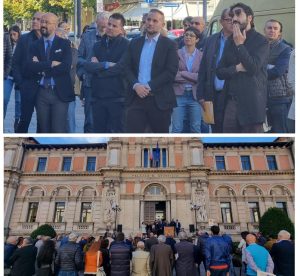 Protesta avvocati Avezzano, Fedele al loro fianco davanti al tribunale “il M5s non farà mai un passo indietro in questa battaglia a tutela della giustizia”