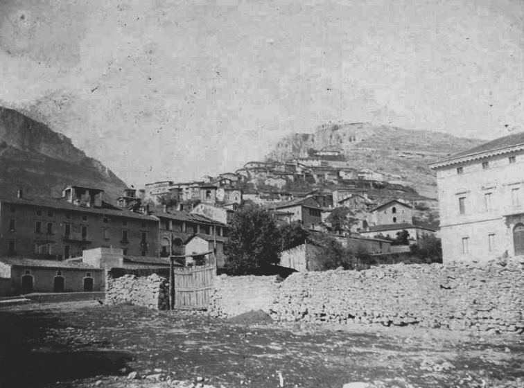 Tagliacozzo in una foto d'epoca scattata nel settembre del 1898