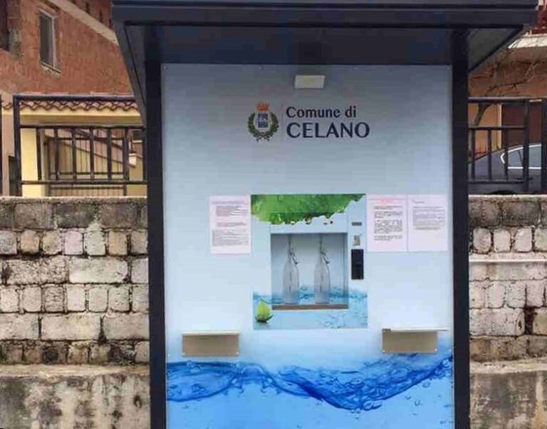 Riattivate le casette dell'acqua a Celano, Santilli: "Entro marzo ne sarà installata una terza"
