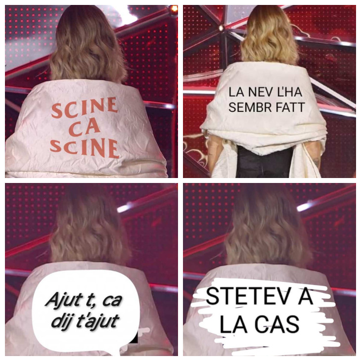 Il messaggio sullo scialle di Chiara Ferragni al Festival di Sanremo diventa un meme in dialetto abruzzese