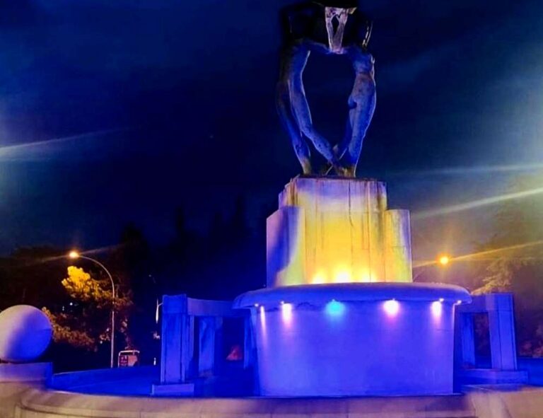 A un anno dall'inizio della guerra, la Fontana Luminosa sarà illuminata con i colori della bandiera ucraina