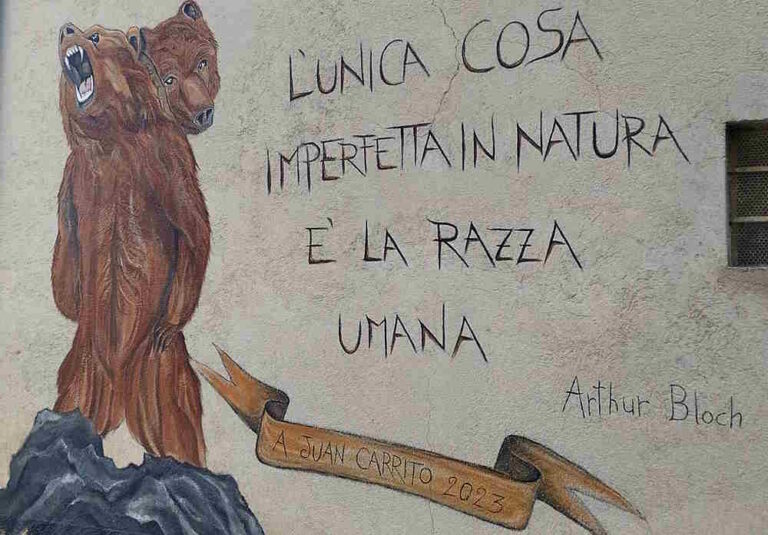 "L'unica cosa imperfetta in natura è la razza umana": completato il murale dedicato a Juan Carrito a Tufo di Carsoli